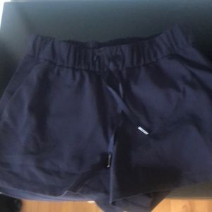 Navy lululemon shorts with pockets